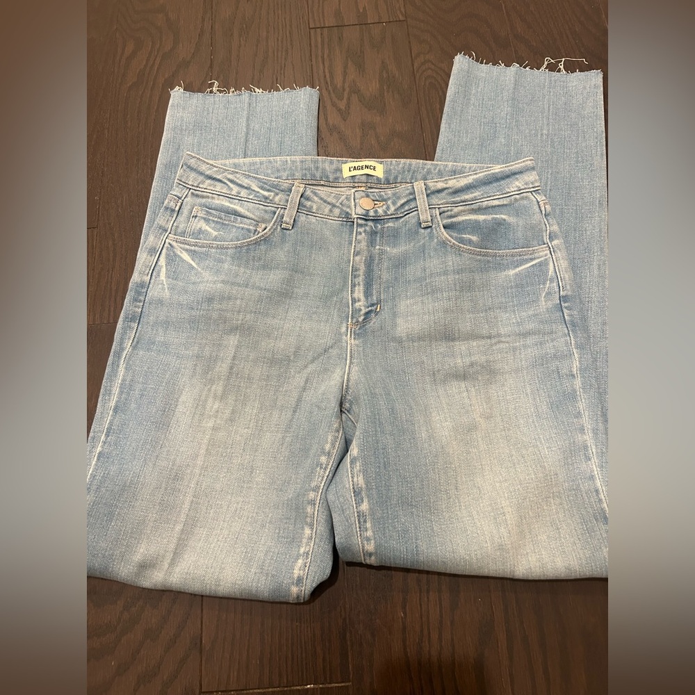 Lagence Milana Low Rise Olympia Straight Jean Size 27x30 New Blue pants - Picture 7 of 8
